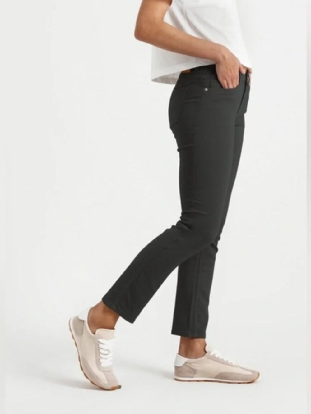 DU/ER No Sweat Slim Fit Pants in Charcoal Gray WFNS1001 (27x30)